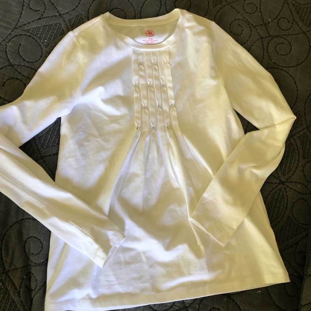 JK Girls White Top